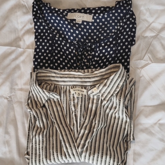 LOFT Tops - LOFT & Max Studio Summer Sleeveless Blouses Top- Size XL